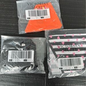 Victoria's Secret Trio Pack - Vibrant Orange, Classic Black, Playful Pink